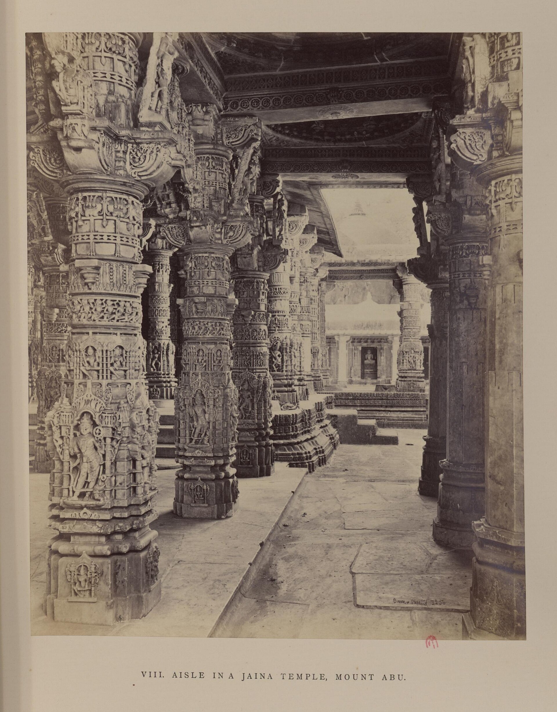 Mount Abu temple courtyard at first light