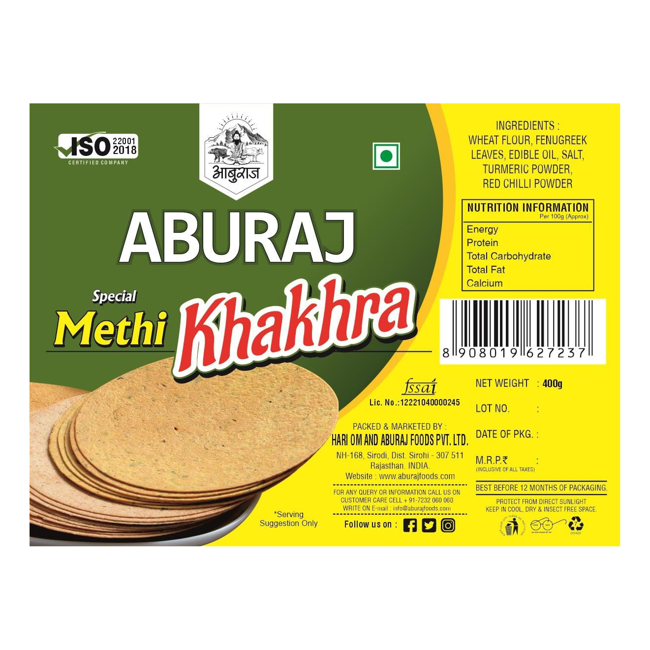 Methi Khakhra
